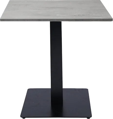 Tavolo pub ristorante bar quadrato 70x70 cm con piano laminato Cemento H 75