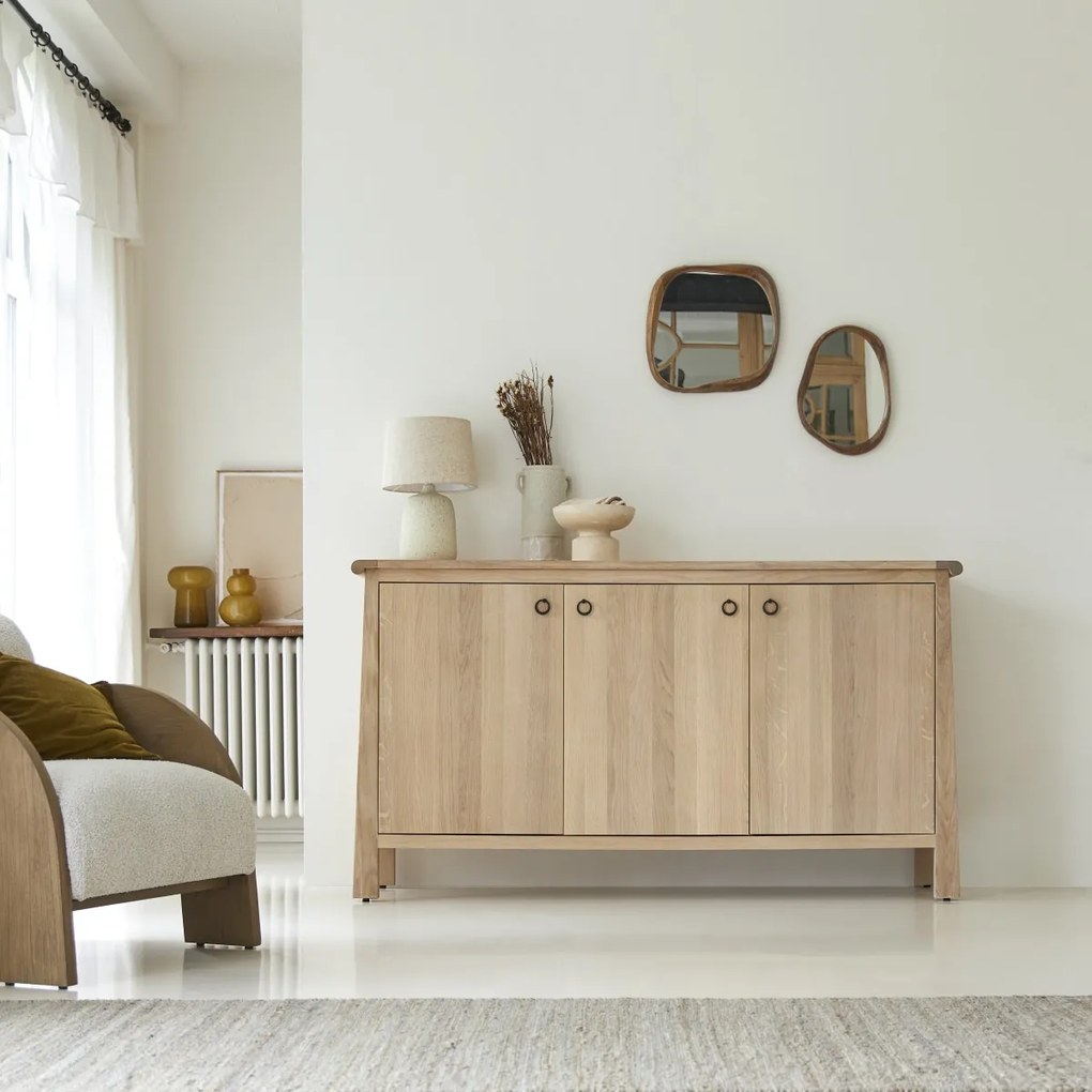 Tikamoon - Credenza in legno di rovere da 180 cm Volute