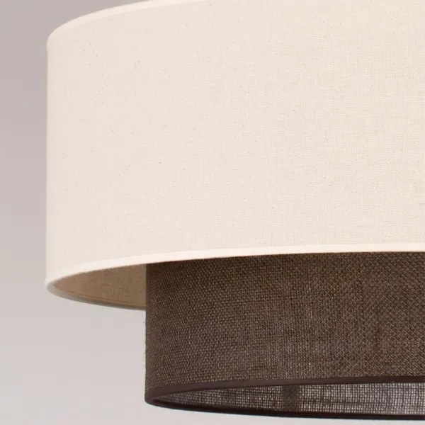 Brilagi - Lampadario LED a sospensione con cavo Stile Boho 3x E27/15W/230V Ø 60 cm crema/marrone