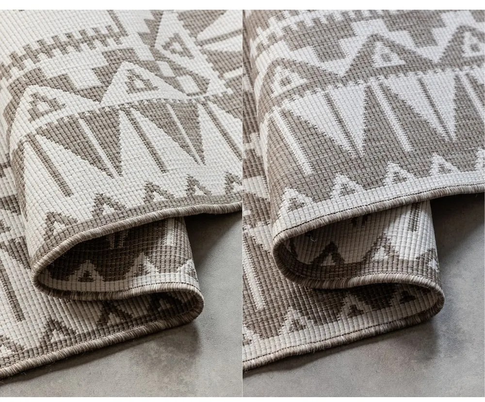 Tappeto per esterni marrone crema 120x170 cm Gemini - Elle Decoration