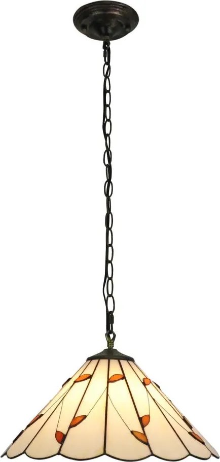 Brilagi - Lampadario Tiffany in vetro colorato con catena FOLIA 1xE27/60W/230V Ø 40 cm