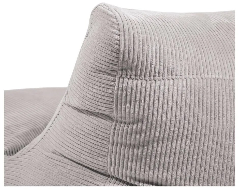 Puof a sacco color mattone con rivestimento in velluto a coste Seat 100 Lounge – SLOWDOWN