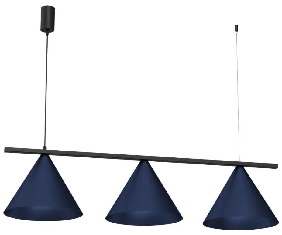Lampadario a cavo CAPITAL 3xGX53/15W/230V blu