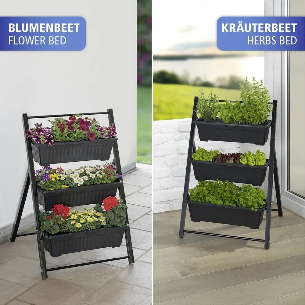 Supporto per fiori in metallo (altezza totale 85 cm) Vertical – Maximex