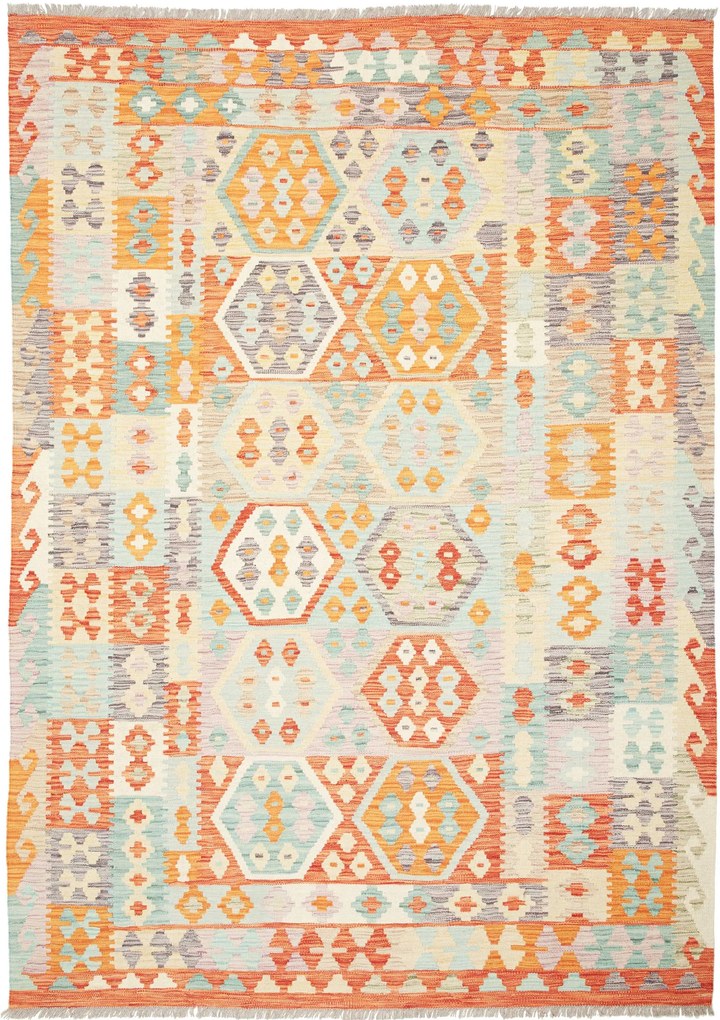 Kilim Tappeto 180 x 240 (Afghanistan) Tessuto A Mano