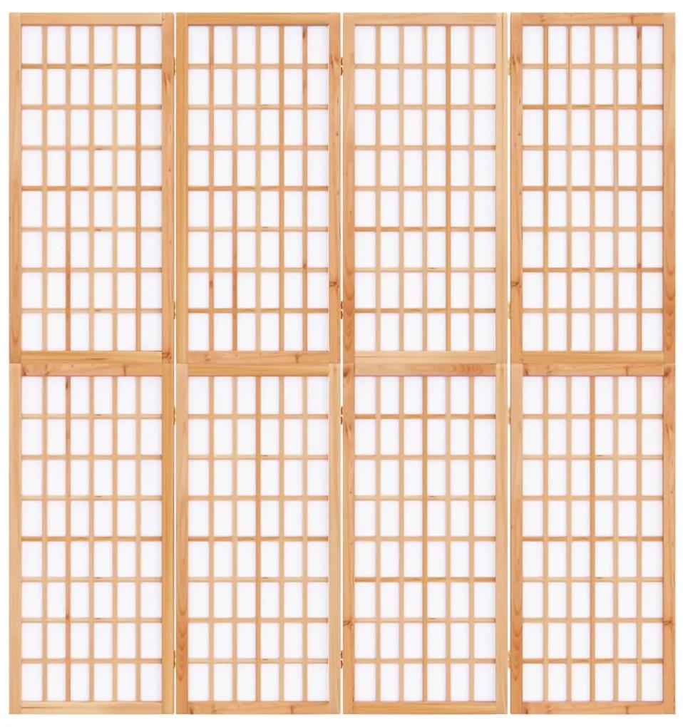 Divisorio pieghevole 4 pannelli stile giapponese 160x170 cm