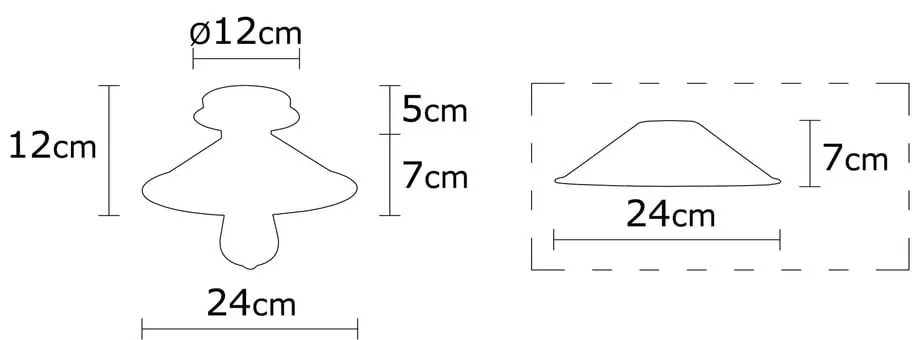 Plafoniera nera con paralume in metallo ø 24 cm Berceste – Opviq lights