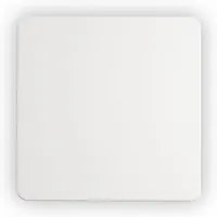 Applique Moderna Cover Alluminio Bianco Led 9,5W 3000K Luce Calda Quadr.