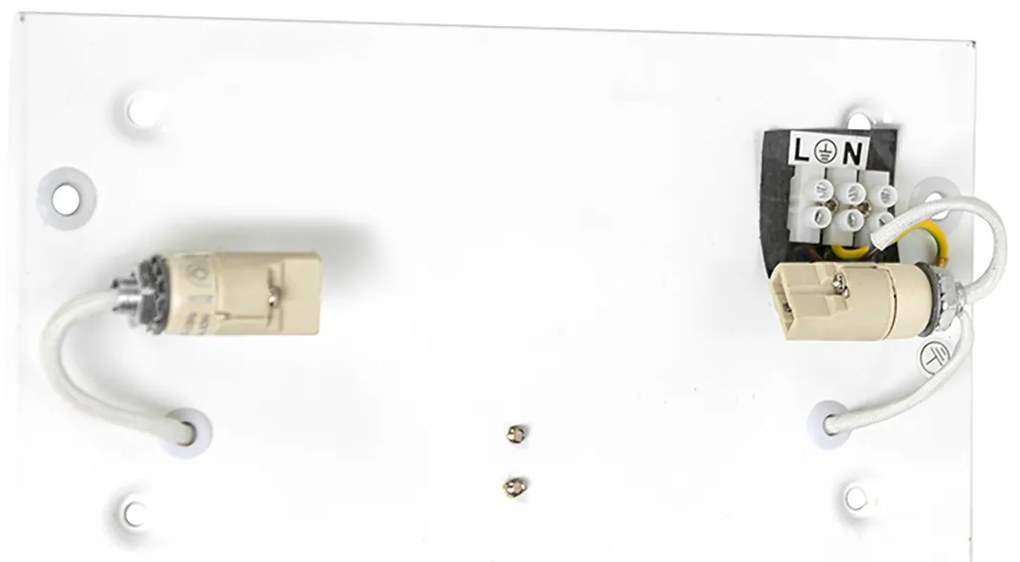 Set di 2 lampade da parete moderne nere - Otan