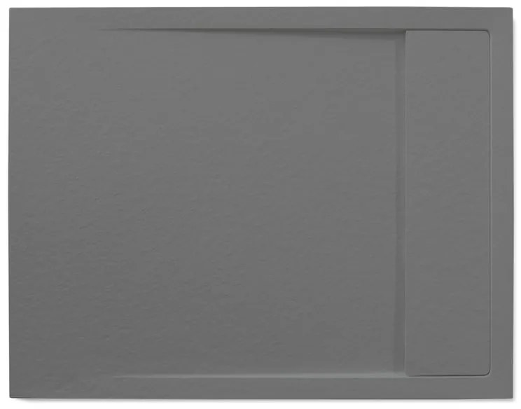 Piatto doccia SENSEA in resina Neo antracite L 70 x L 90 x H 3 cm opaco effetto pietra