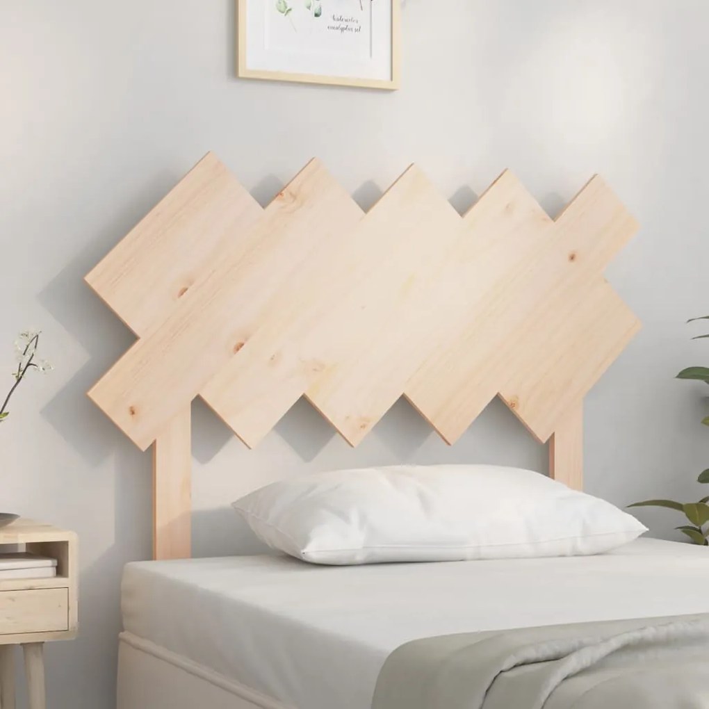 Testiera Per Letto 104x3x80,5 Cm İn Legno Massello Di Pino /