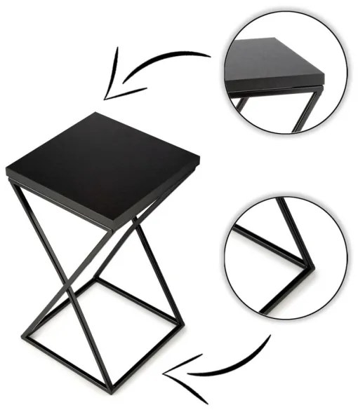 Portafiori LOFT 40x24 cm nero