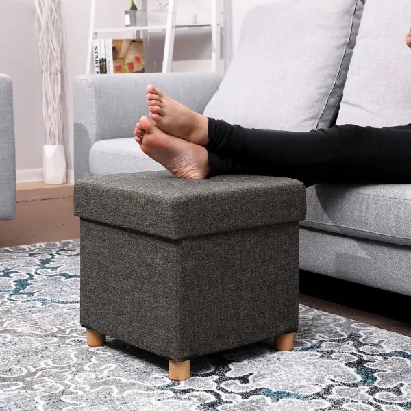 Pouf SULTAN 38x40 cm grigio scuro