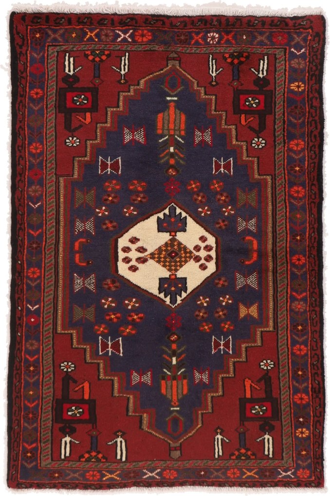 Hamedan Tappeto persiano 140x100 (Iran) Annodato A Mano