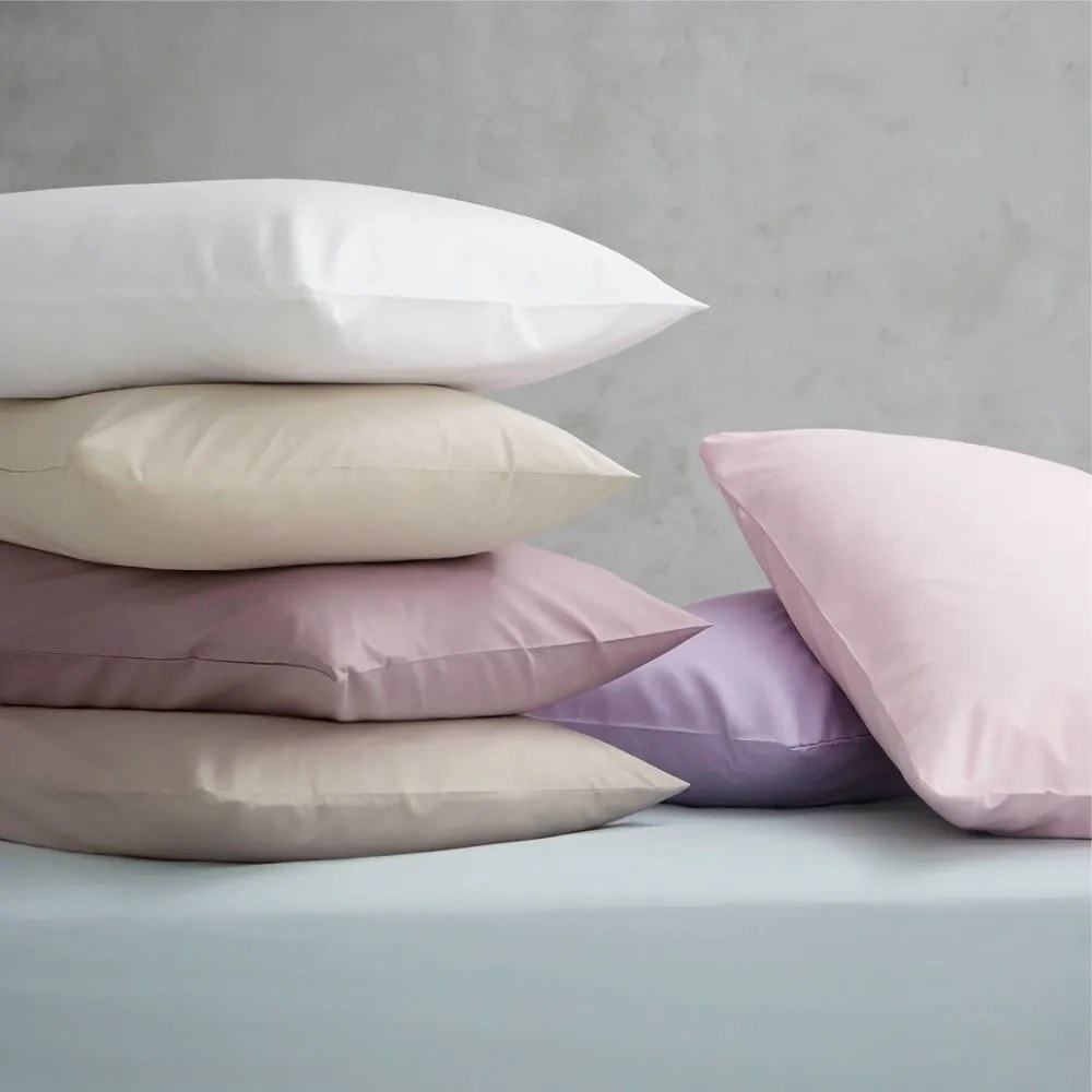 Coprirete per letto color crema in percalle 135x190 cm Easy Iron Percale – Catherine Lansfield