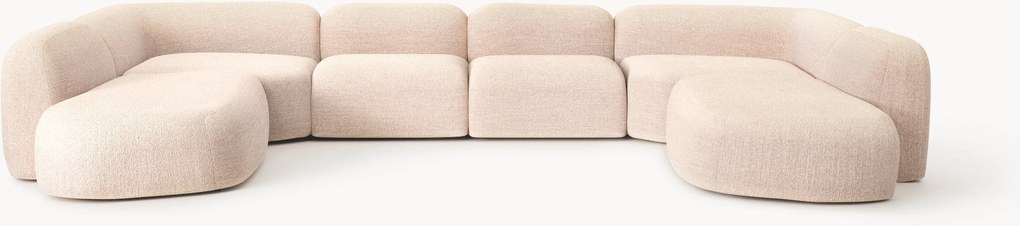 Divano componibile XL in bouclé Wolke