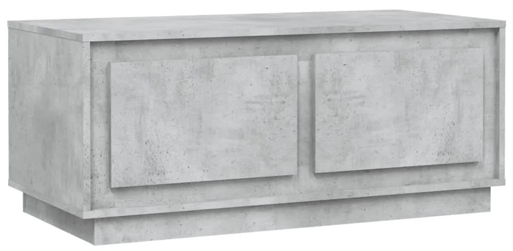 Tavolino Salotto Grigio Cemento 102x50x44 cm Legno Multistrato