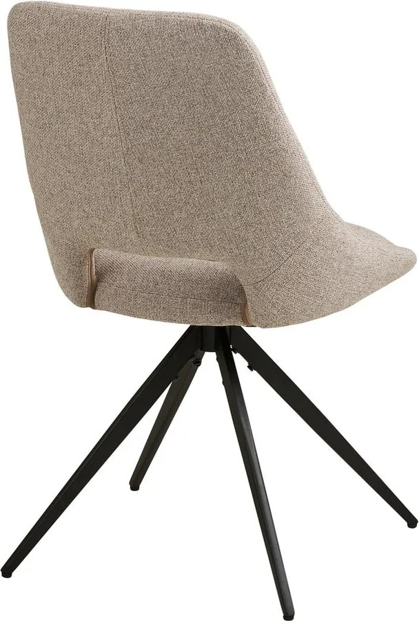 Sedia da pranzo beige in imbottito Dokka – House Nordic