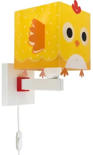 Dalber 64649 - Applique per bambini LITTLE CHICKEN 1xE27/15W/230V