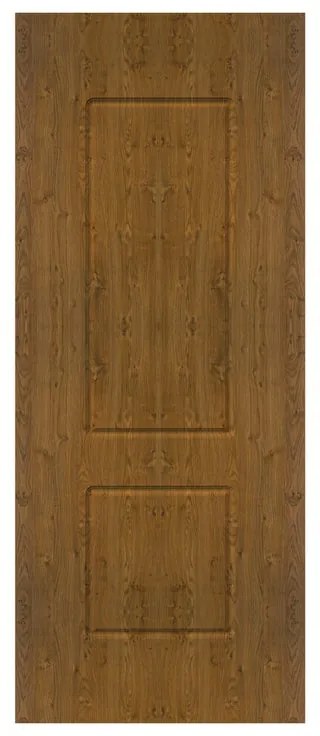 Pannello per porta d'ingresso P006 pellicolato pvc noce L 92 x H 210.5 cm, Sp 6 mm apertura reversibile