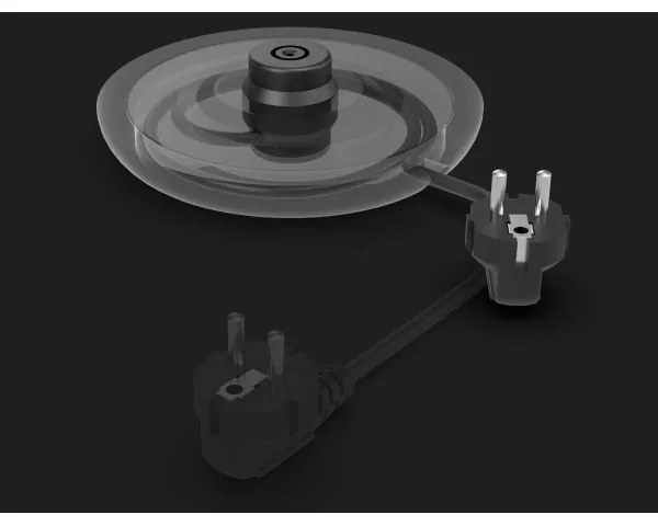 AENO - Bollitore smart con LED display 1,7 l 2200W/230V bianco