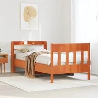 Letto senza Materasso Marrone Cera 90x190 cm in Legno di Pino 3307028