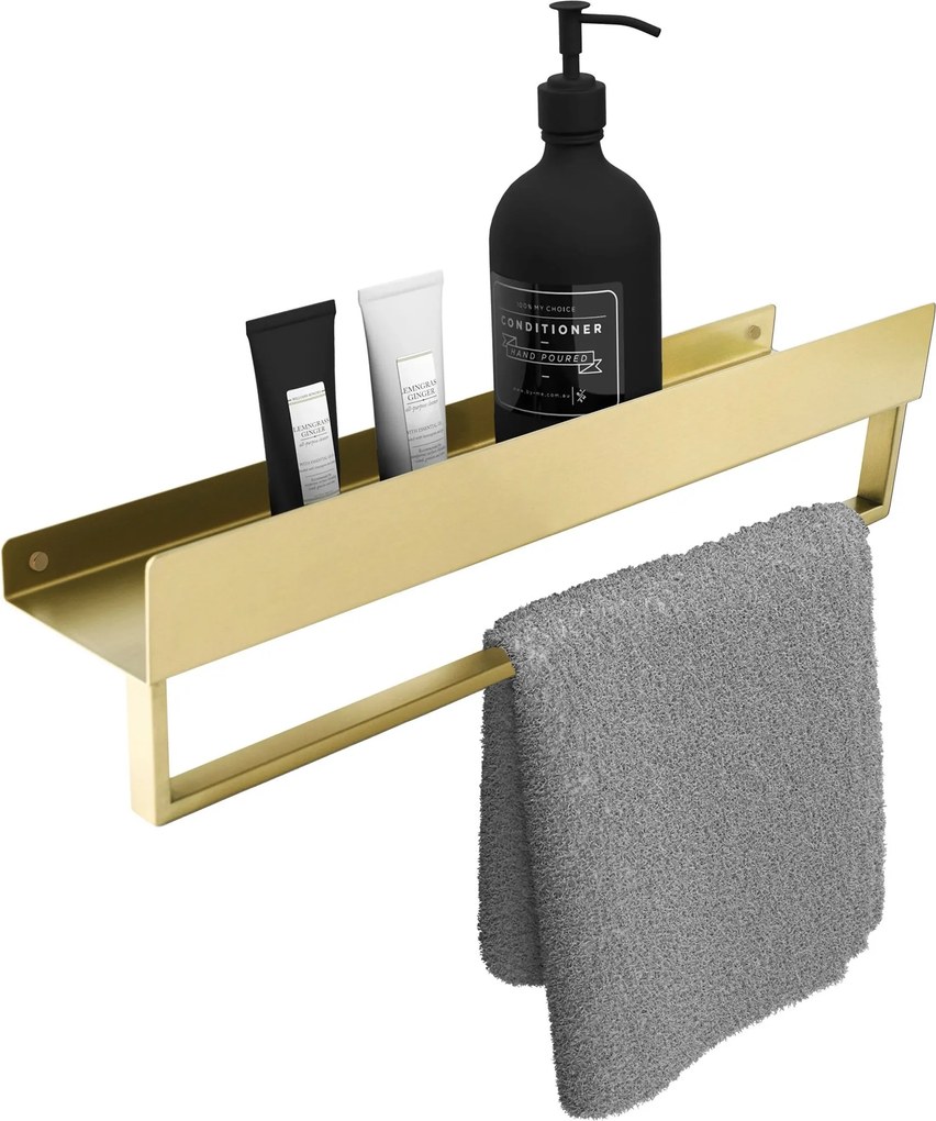 Mensola da bagno SF01 45cm gold brush