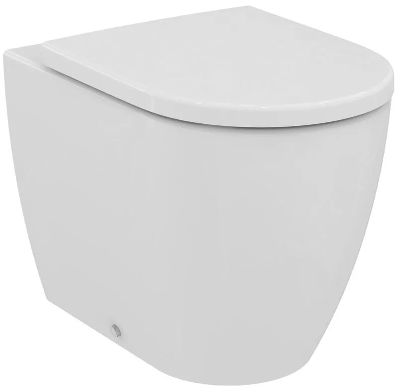 Vaso WC filomuro IDEAL STANDARD ellisse, sedile incluso P 54.5 x L 36.5 x H 40 cm bianco lucido