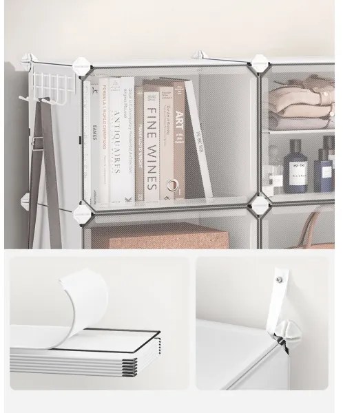 Scaffale modulare con scomparti BOXIFY bianco