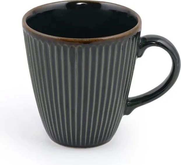 Tazze in ceramica verde scuro in set da 6 pezzi 0,3 l - Hermia