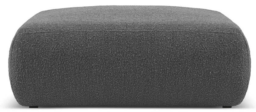 Sgabello grigio scuro in tessuto bouclé Molino - Micadoni Home