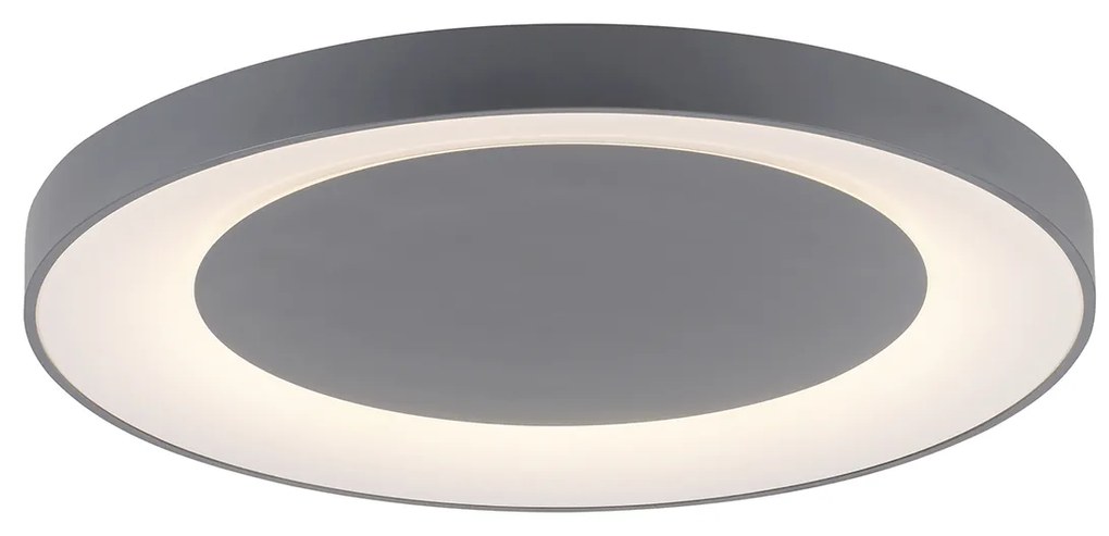 Plafoniera grigio scuro incl. LED con telecomando - Meidan