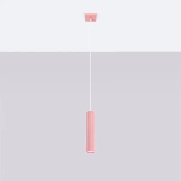 Brilagi - Lampadario LED a sospensione con cavo CRESTO 1xGU10/10W/230V rosa