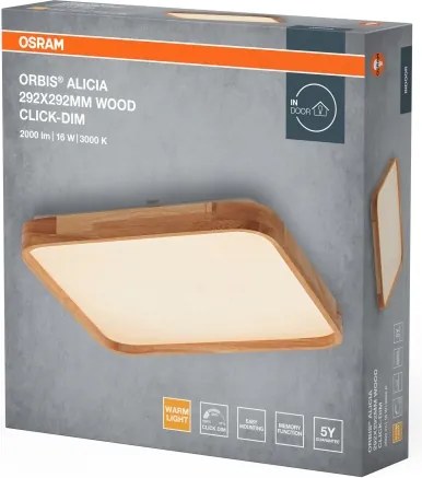 Osram - Plafoniera dimmerabile a LED ORBIS ALICIA LED/16W/230V 29,2x29,2 cm