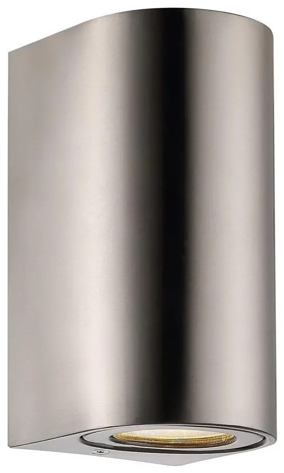Nordlux - Applique da esterno CANTO 2xGU10/28W/230V IP44 acciaio inox