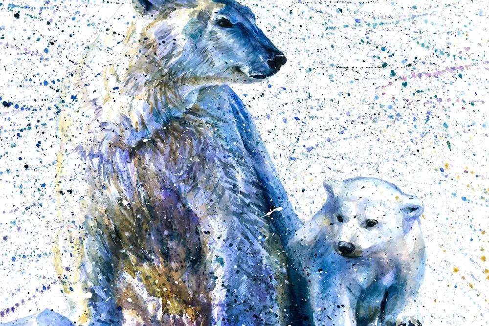 Stampa su tela – Orsi polari
