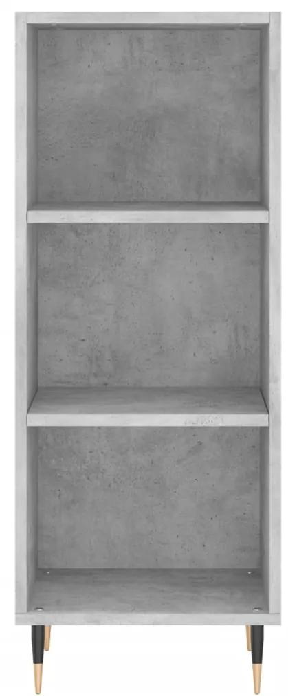 Credenza grigio cemento 34,5x32,5x90 cm in legno multistrato