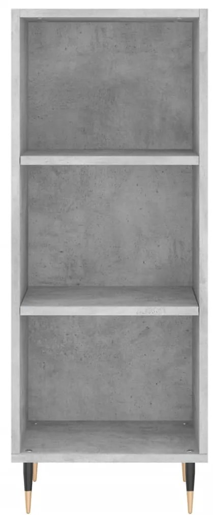 Credenza grigio cemento 34,5x32,5x90 cm in legno multistrato