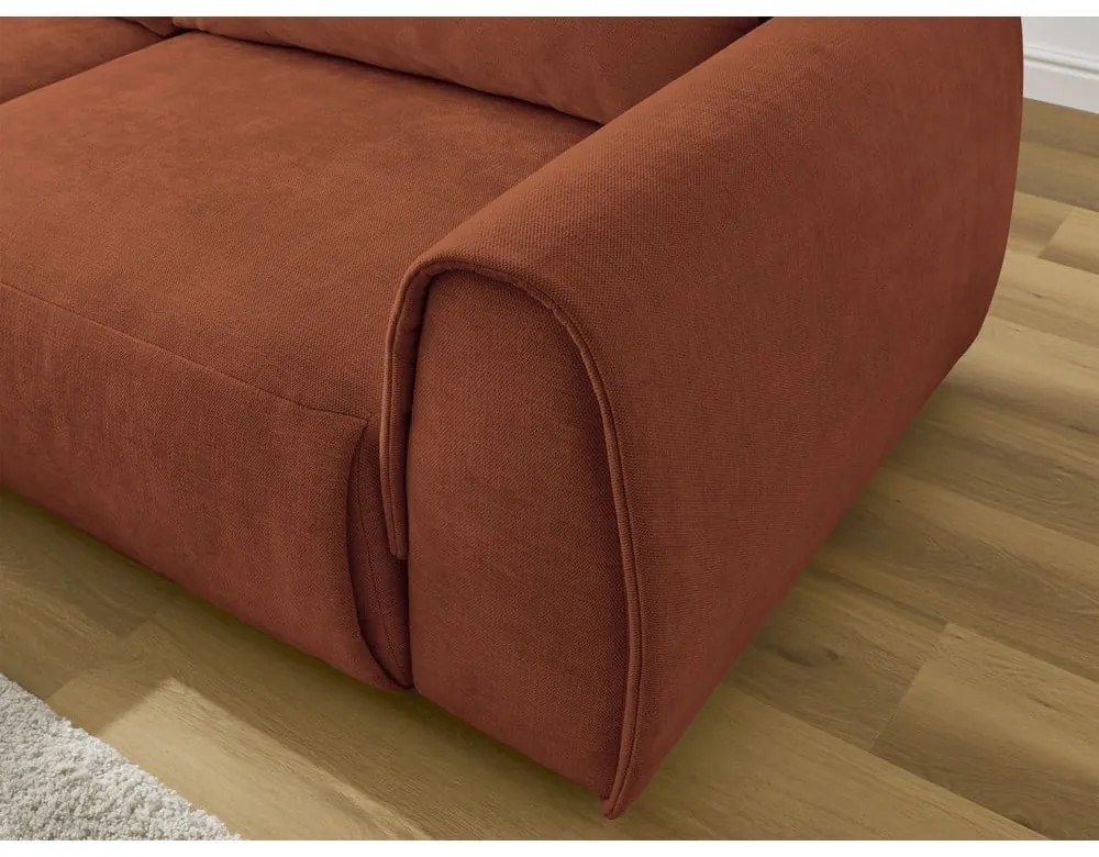 Divano angolare arancione Aden – Bobochic Paris