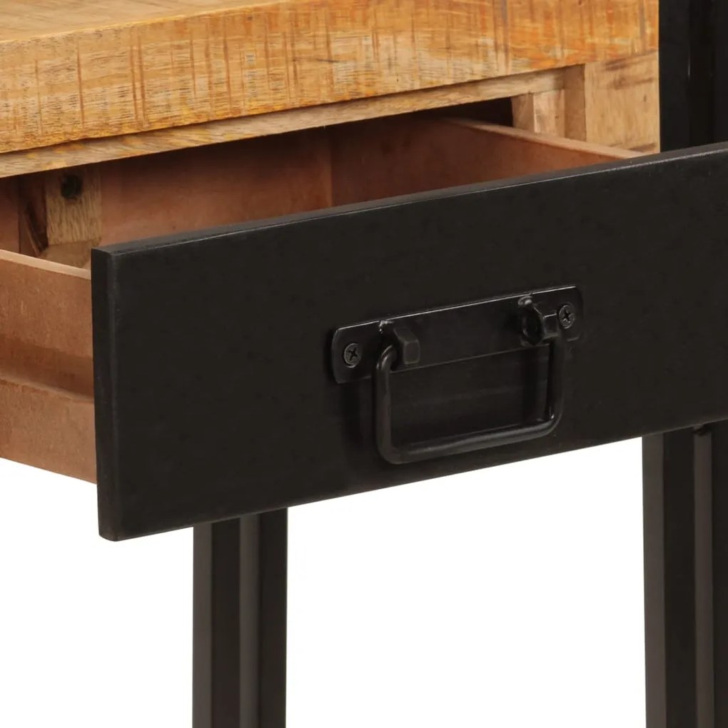 Tavolo consolle 110x30x76 cm in legno massello di mango