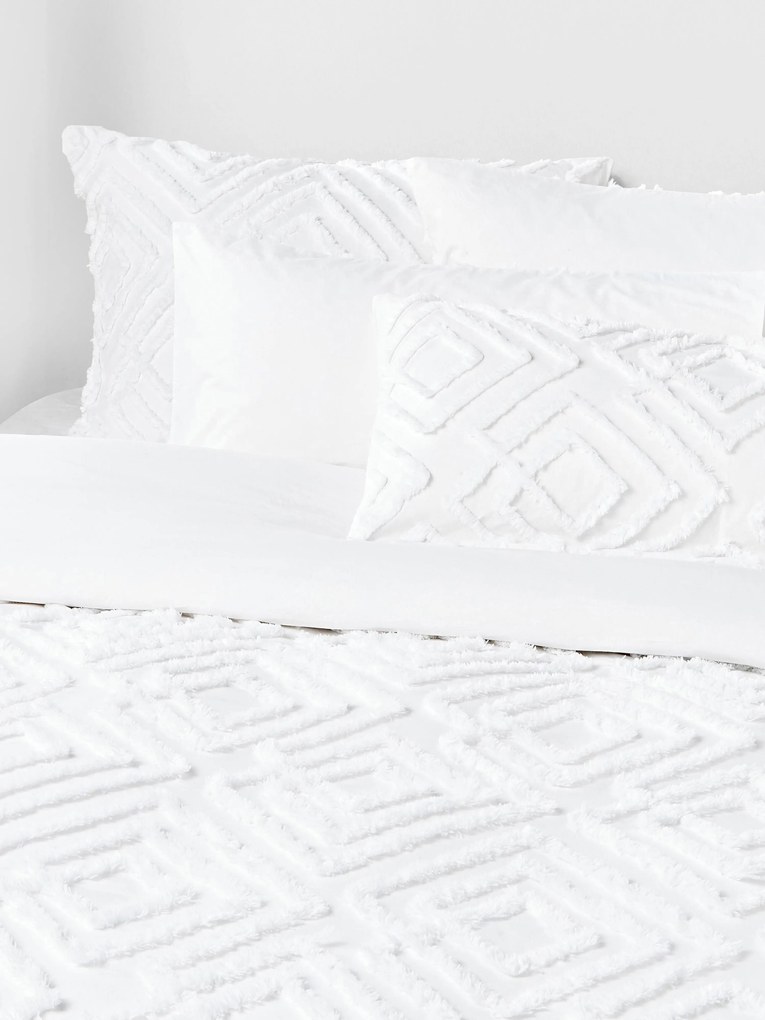 Copripiumino in percalle di cotone con design trapuntato Phil