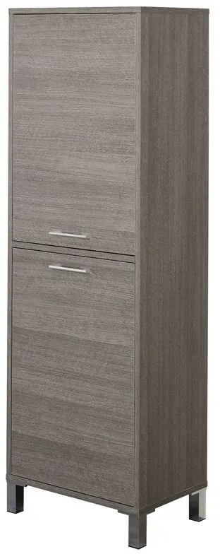 Colonna Portabiancheria L.53 Rovere Scuro con cesta inclusa