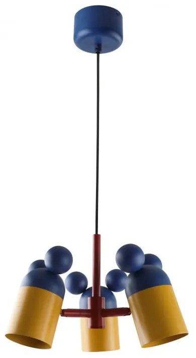 Lampada per bambini blu con paralume in metallo ø 30 cm Mouse II – GTV