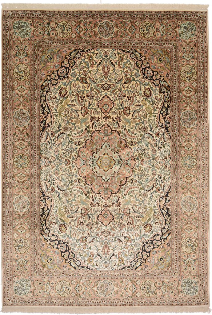 Cashmere Silk Tappeto orientale 180 x 270 (Indian) Annodato A Mano