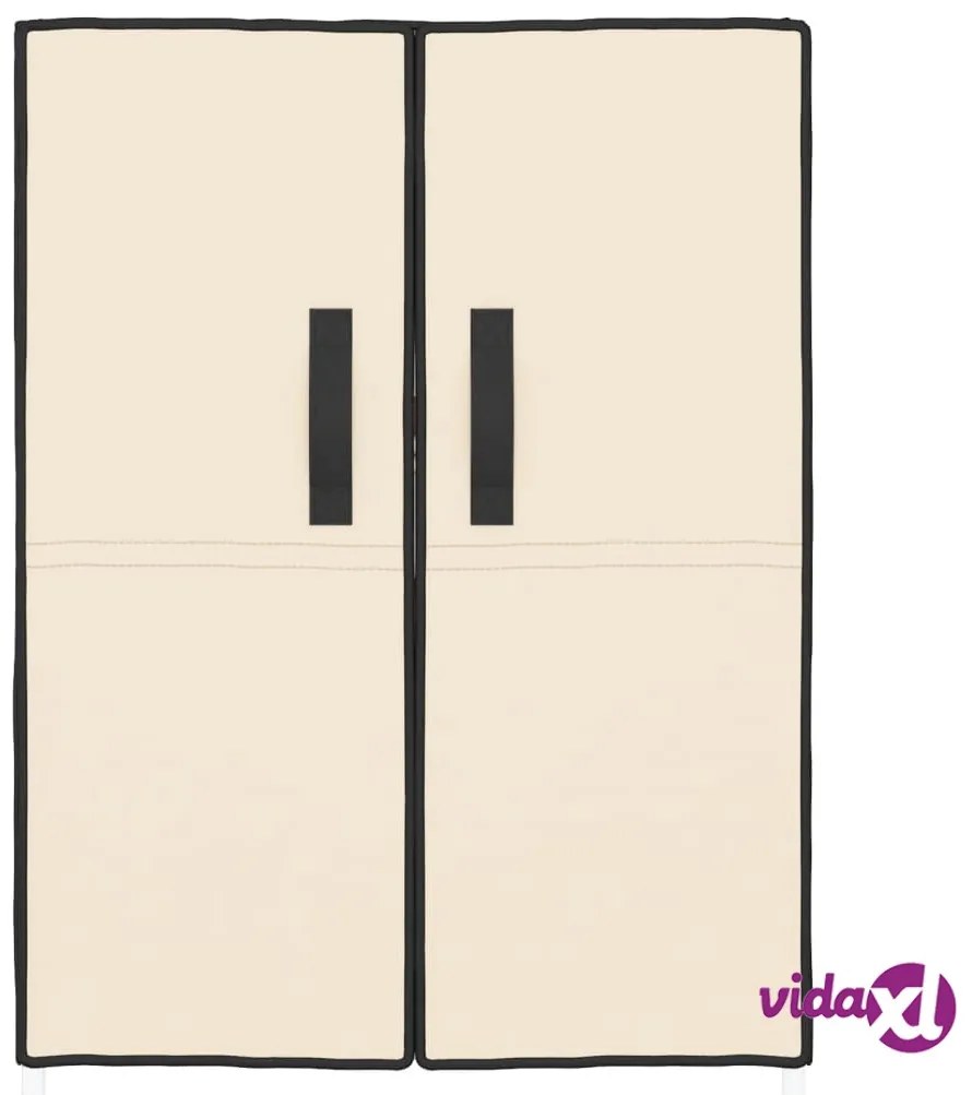 vidaXL Scarpiera Crema 60x28x90 cm Tessuto