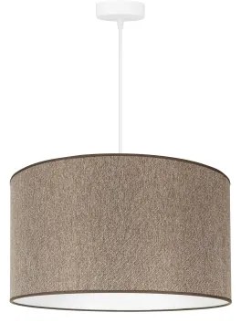 Duolla - Lampadario a sospensione con filo ROLLER ECO RECYCLING 1xE27/15W/230V diametro 45 cm marrone