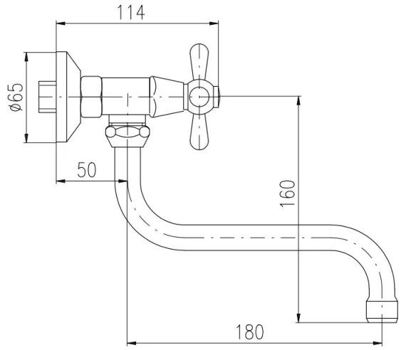RAV Slezák MK101.5/21CMATSM - Miscelatore per lavello/lavabo MORAVA RETRO nero/ottone