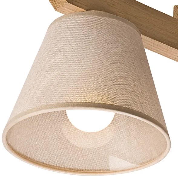 Plafoniera ANTONIO 3xE14/40W/230V rovere