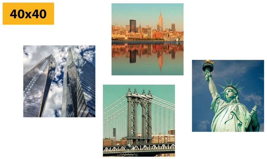 Set di quadri – Bellezze della città di New York