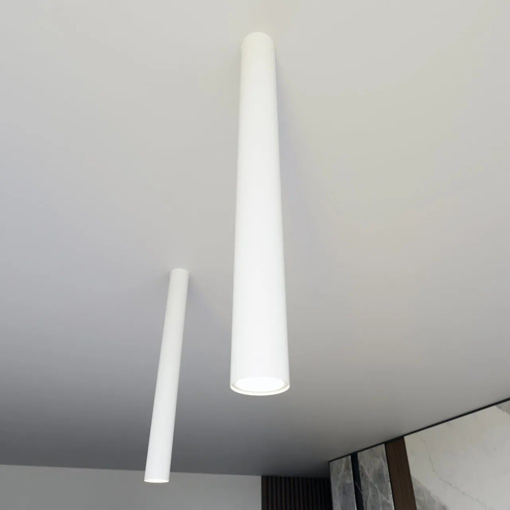 Plafoniera TECNO 1XL da soffitto base GU10 Bianca